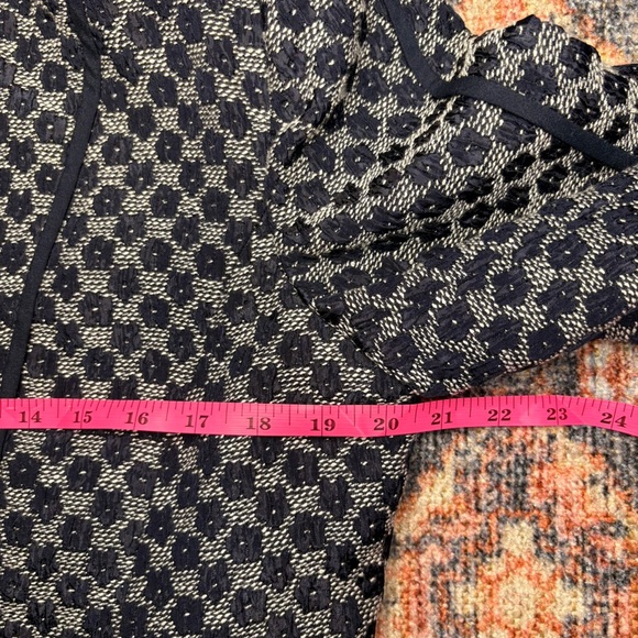 Karl Lagerfeld Paris Navy Blue Women's Zip Blazer Jacket - Picture 9 of 12